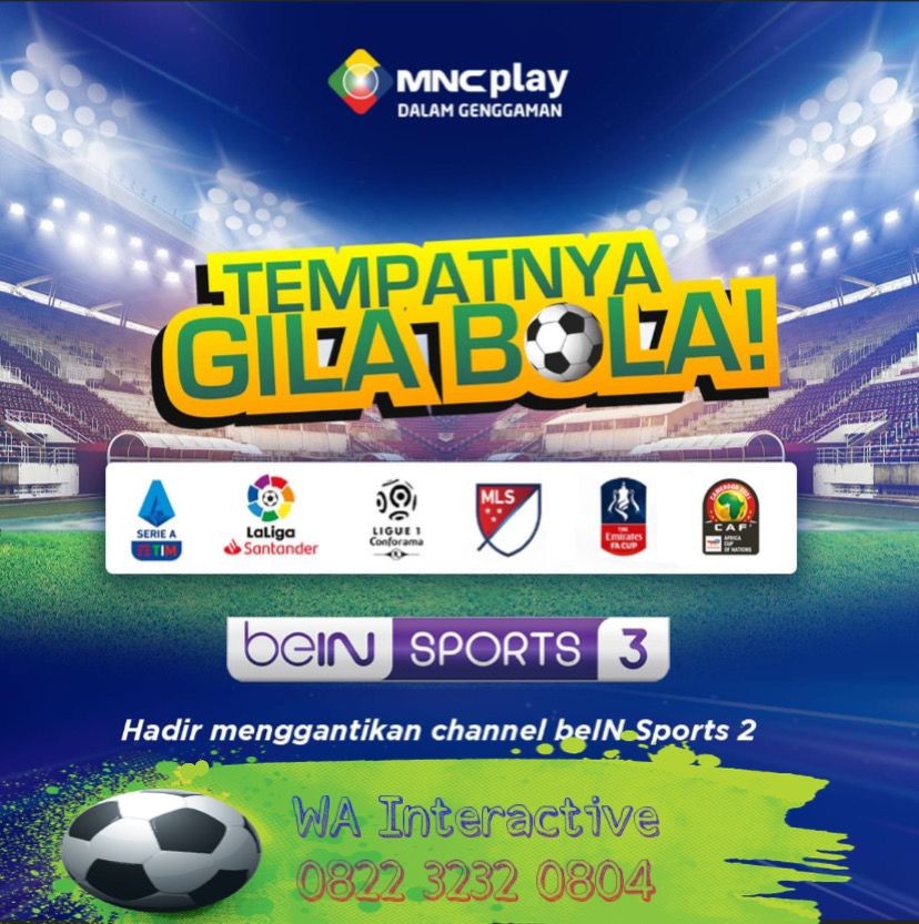 Bein Sport 3 kini Hadir di INDOSAT HiFi